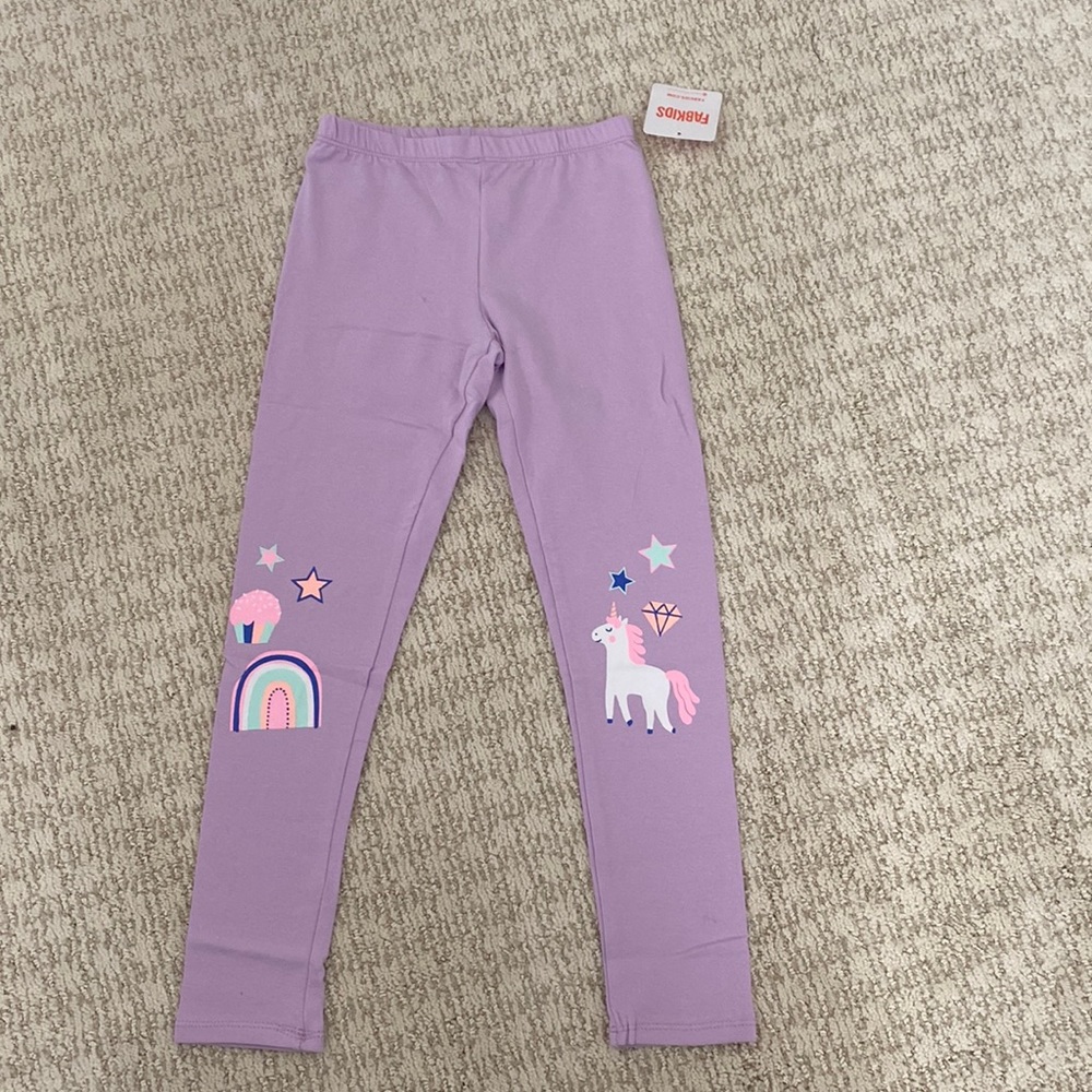 NWT fabkids leggings size M/8